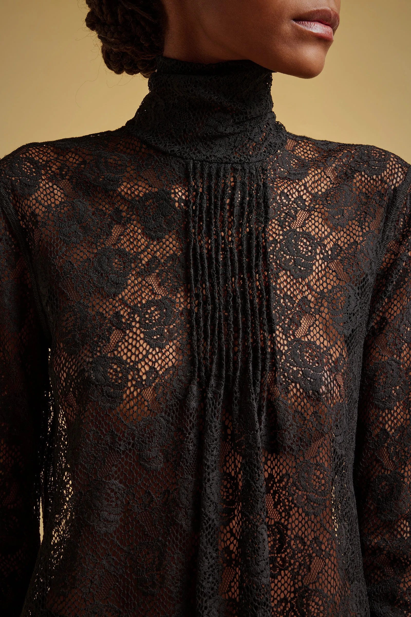 BLUSA PIZZO STRETCH COLLO ALTO sold by Liviana Conti product image thumbnail 4