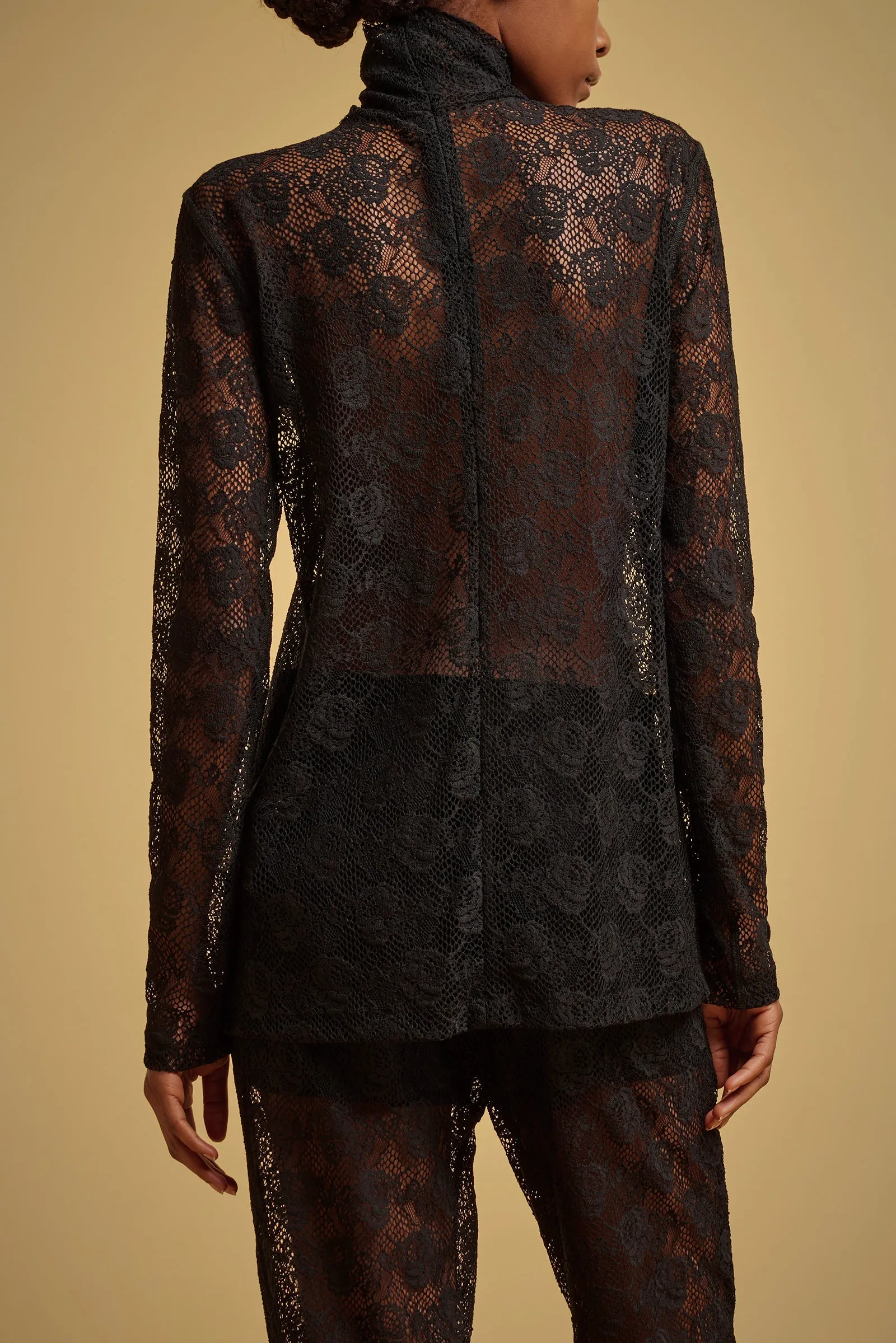 BLUSA PIZZO STRETCH COLLO ALTO sold by Liviana Conti product image thumbnail 2