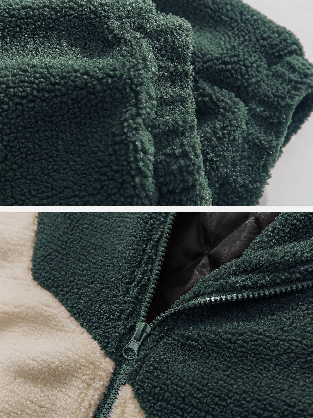 Patchwork Sherpa Coat sold by Yugen Theory product image thumbnail 3