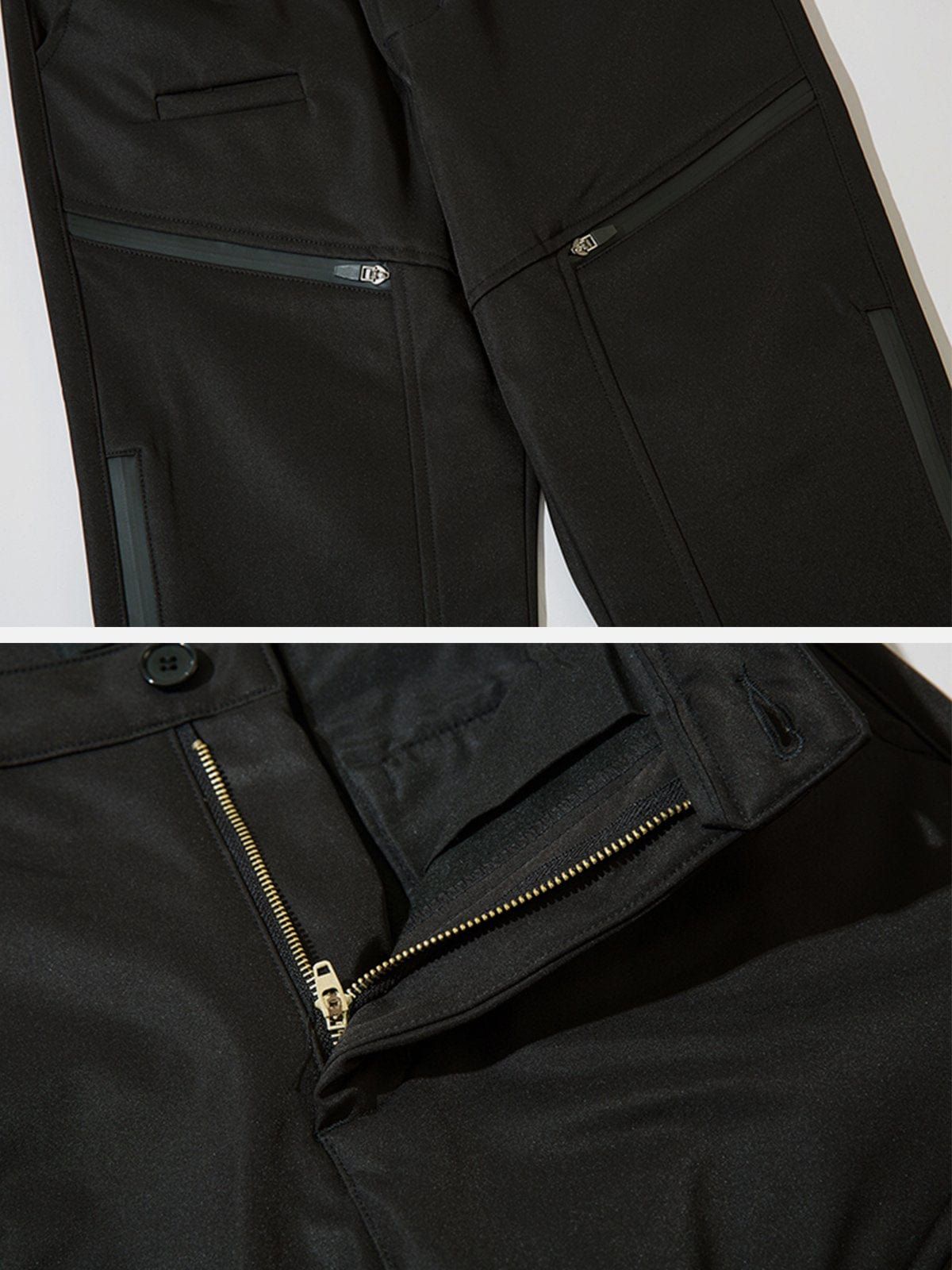 Irregular Pocket Side Long Zip Up Pants sold by Yugen Theory product image thumbnail 4