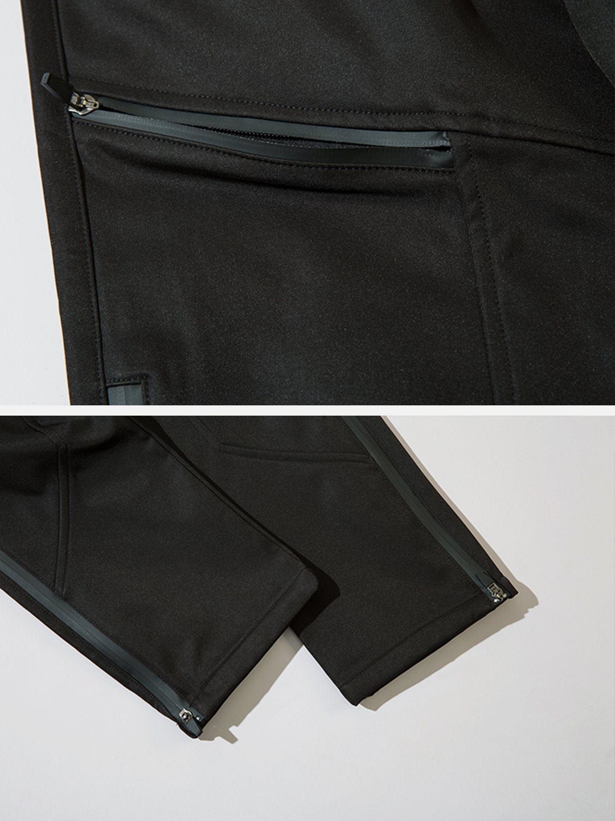 Irregular Pocket Side Long Zip Up Pants sold by Yugen Theory product image thumbnail 3