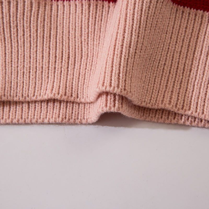 Unique Knit Sweater Patchwork Love sold by Yugen Theory product image thumbnail 5