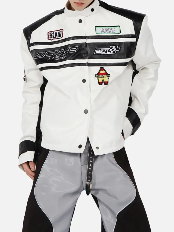 Blackwhite Racing Jacket sold by Yugen Theory