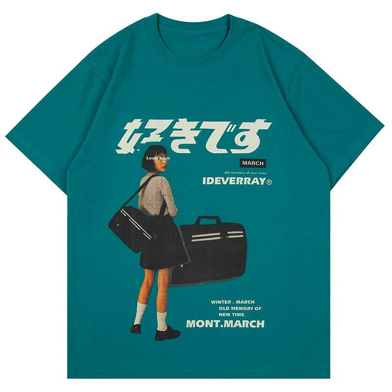 Harajuku Girl Print TEE sold by Yugen Theory product image thumbnail 3