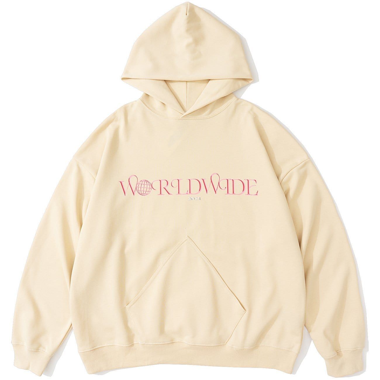 Solid Color Basic Letters Print Hoodie sold by Yugen Theory product image thumbnail 4