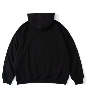 Solid Color Basic Letters Print Hoodie sold by Yugen Theory