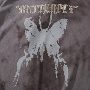 Gothic Butterfly Tie-Dye T-Shirt sold by Yugen Theory