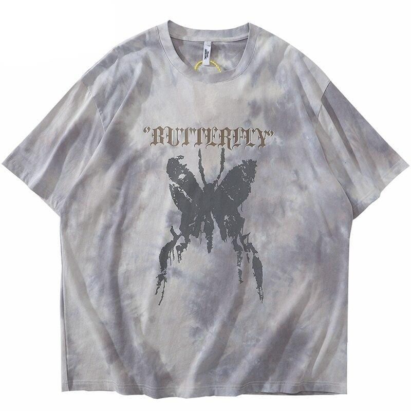 Gothic Butterfly Tie-Dye T-Shirt sold by Yugen Theory product image thumbnail 2