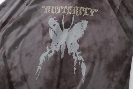 Gothic Butterfly Tie-Dye T-Shirt sold by Yugen Theory