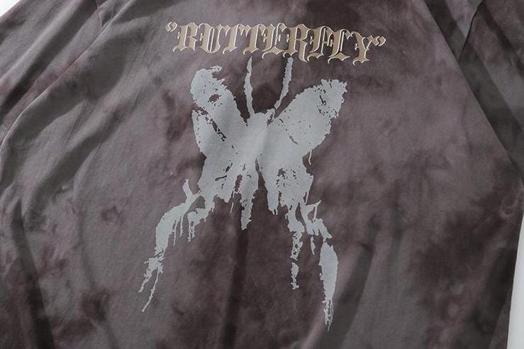 Gothic Butterfly Tie-Dye T-Shirt sold by Yugen Theory product image thumbnail 5