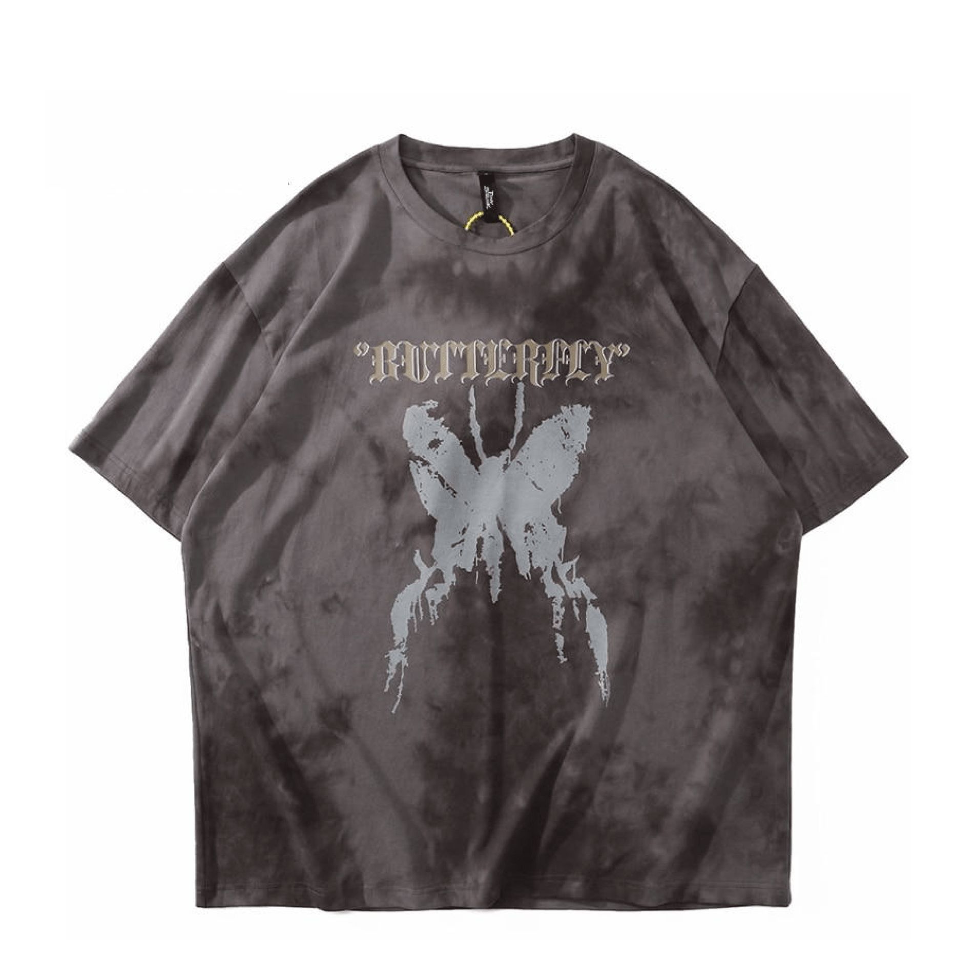 Gothic Butterfly Tie-Dye T-Shirt sold by Yugen Theory