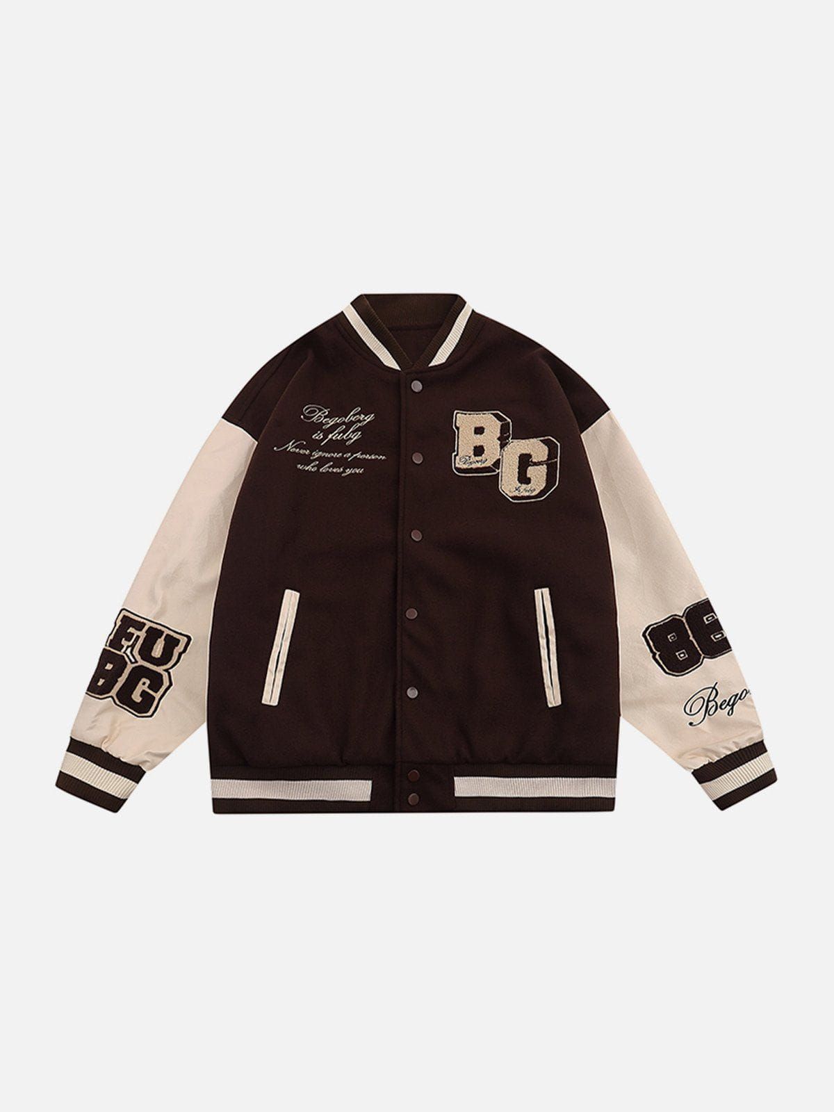 BG Embroidery Varsity Jacket sold by Yugen Theory product image thumbnail 3