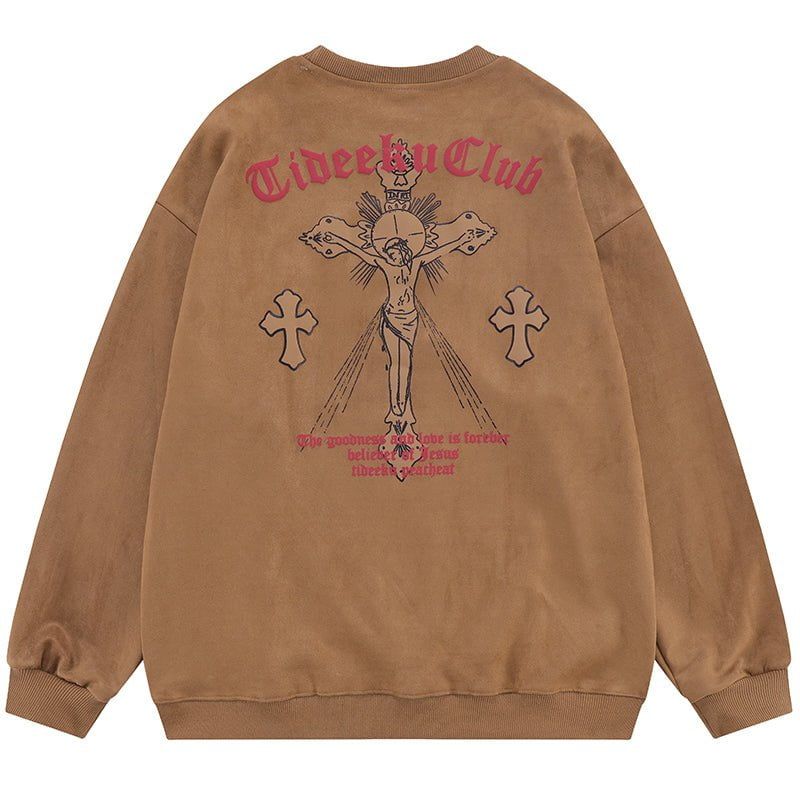 Crewneck Sweatshirt Crucifixion of Jesus sold by Yugen Theory product image thumbnail 2