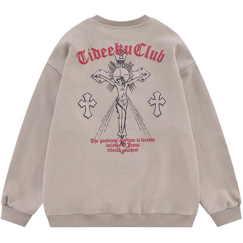 Crewneck Sweatshirt Crucifixion of Jesus sold by Yugen Theory product image thumbnail 3