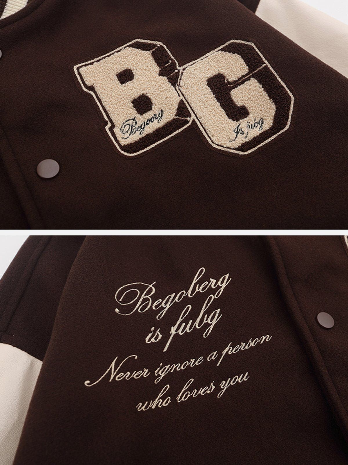 BG Embroidery Varsity Jacket sold by Yugen Theory product image thumbnail 5