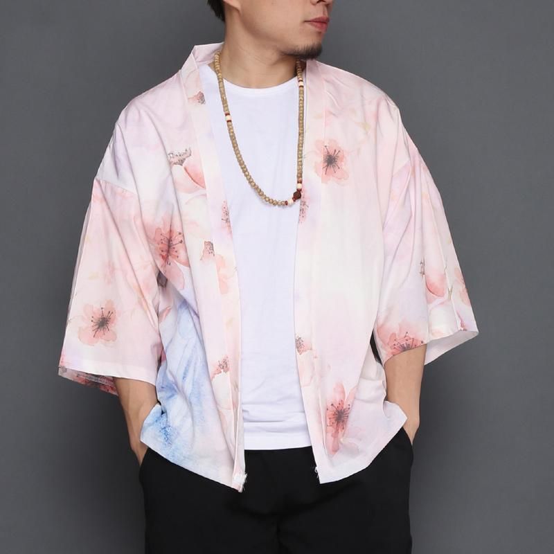 Japanese Geisha Kimono Cardigan Shirt sold by Yugen Theory product image thumbnail 2