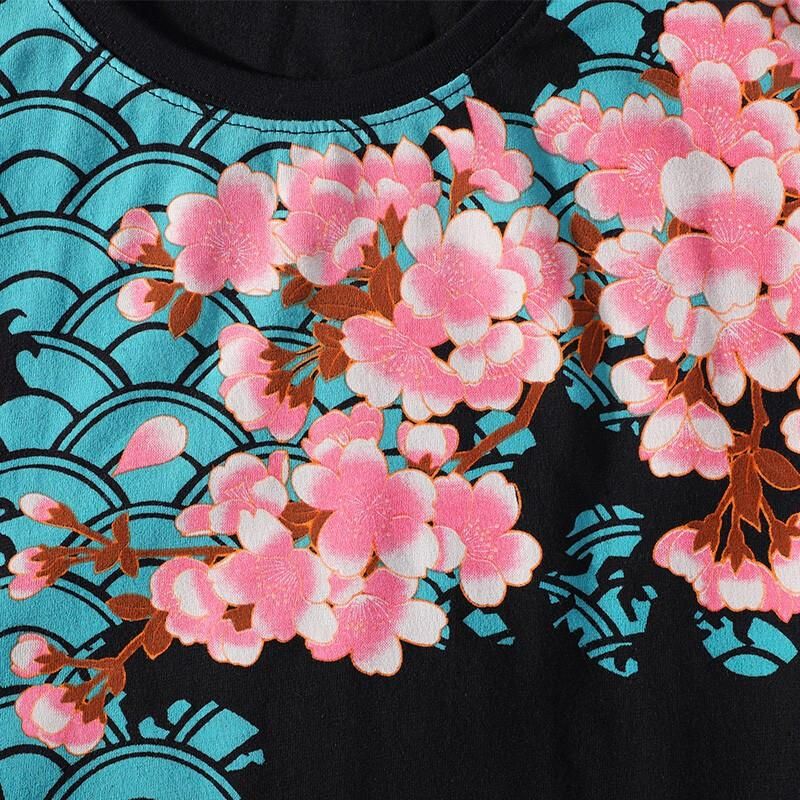 Brown Koi Embroidery Japanese T-Shirt sold by Yugen Theory product image thumbnail 3