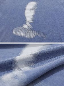 Washed Blurred Face Hoodie sold by Yugen Theory