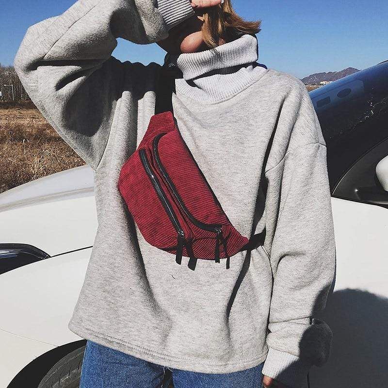 Corduroy Chest Bag sold by Yugen Theory product image thumbnail 5