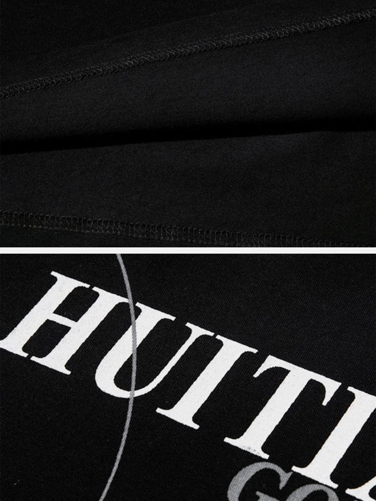 Circle Stars Letters Graphic T-Shirt sold by Yugen Theory product image thumbnail 5