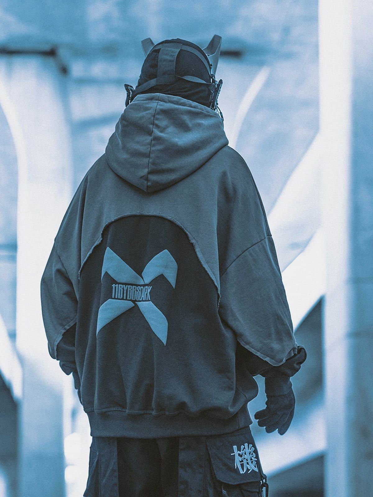 Patchwork Letters Hoodie sold by Yugen Theory product image thumbnail 2