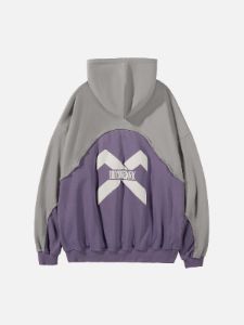 Patchwork Letters Hoodie sold by Yugen Theory