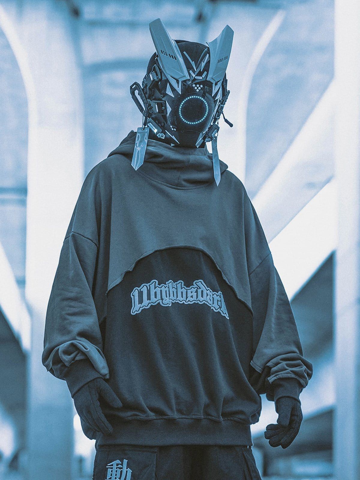 Patchwork Letters Hoodie sold by Yugen Theory