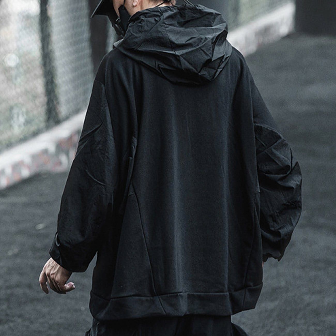 Dark Patchwork Embroidery Hoodies sold by Yugen Theory product image thumbnail 4