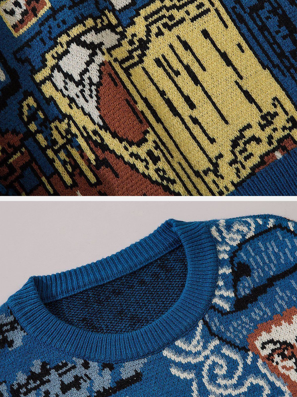 Van Gogh Oil Painting Knit Sweater sold by Yugen Theory product image thumbnail 4