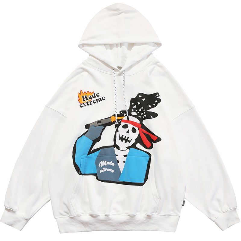 Oversize Hoodie Suicide Skull sold by Yugen Theory product image thumbnail 2