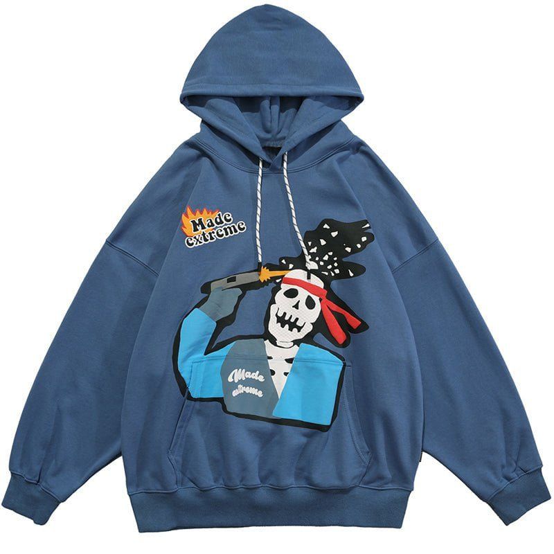 Oversize Hoodie Suicide Skull sold by Yugen Theory