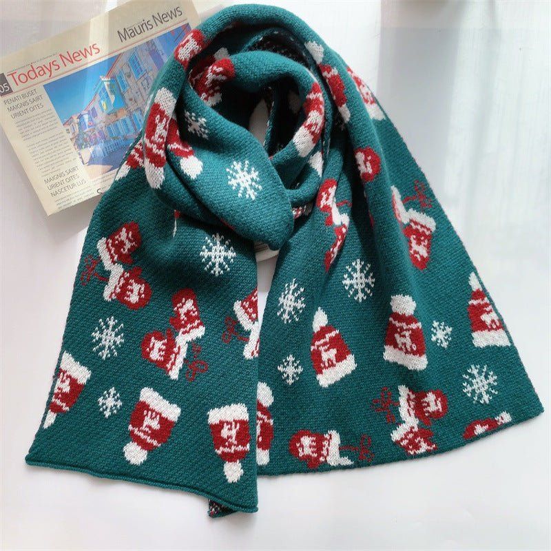 Patchwork Knit Christmas Scarf sold by Yugen Theory product image thumbnail 5