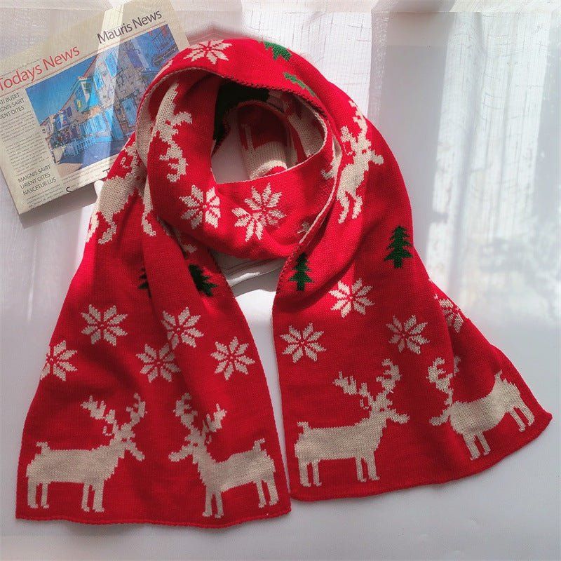 Patchwork Knit Christmas Scarf sold by Yugen Theory product image thumbnail 3