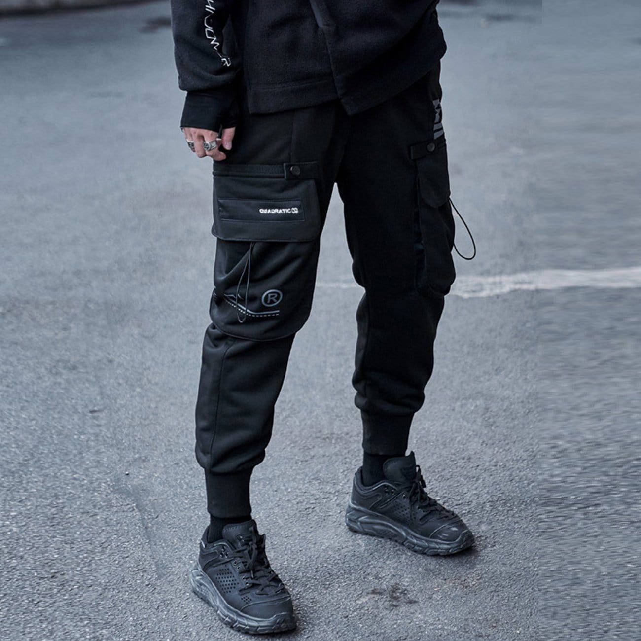 Black Drawstring Pockets Cargo Pants sold by Yugen Theory product image thumbnail 2