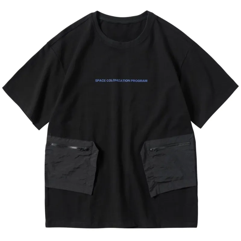 Functional Multi-pocket Cotton T-Shirt sold by Yugen Theory