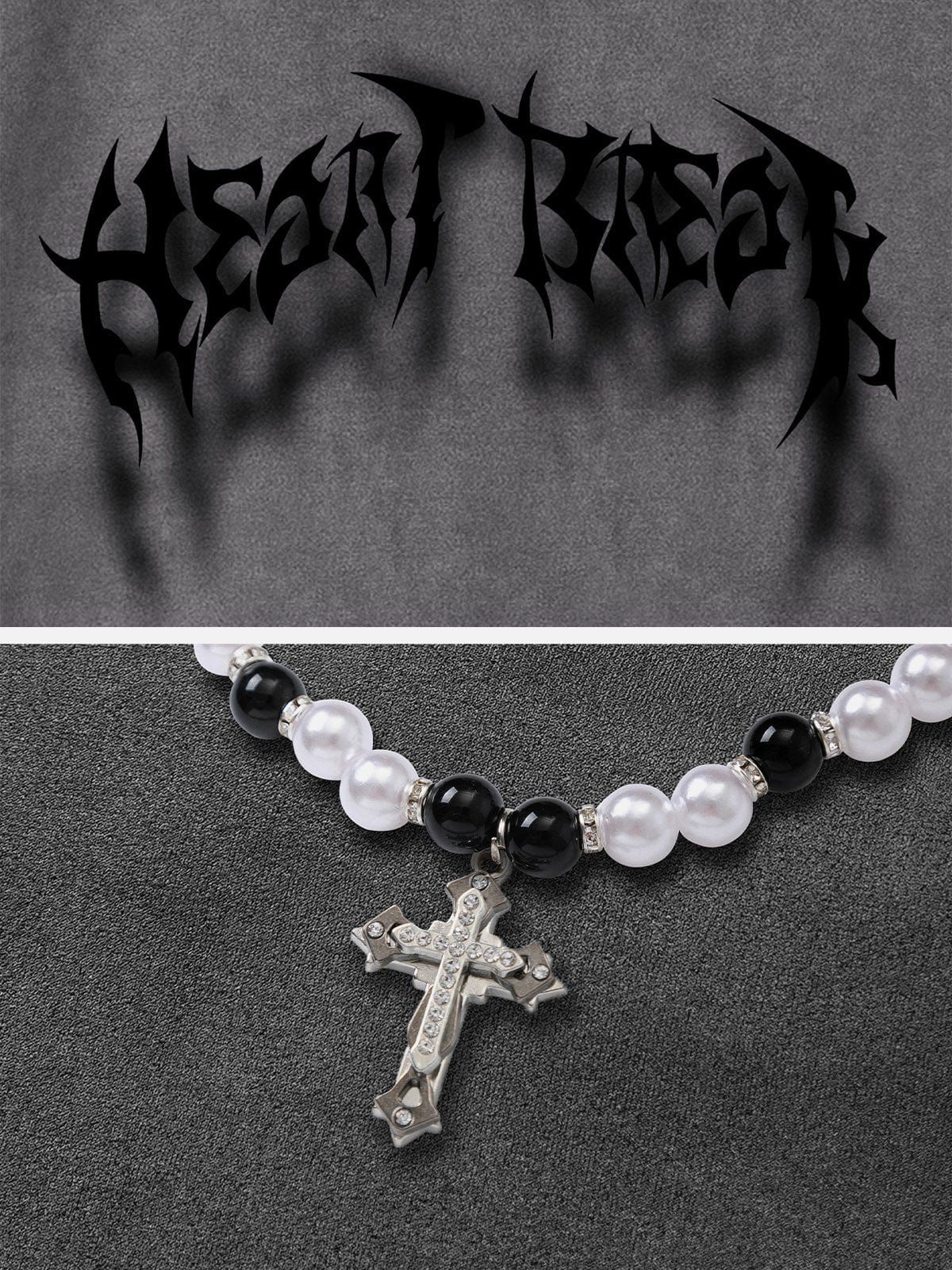 Fuzzy Letters Cut Sweatshirt sold by Yugen Theory product image thumbnail 5