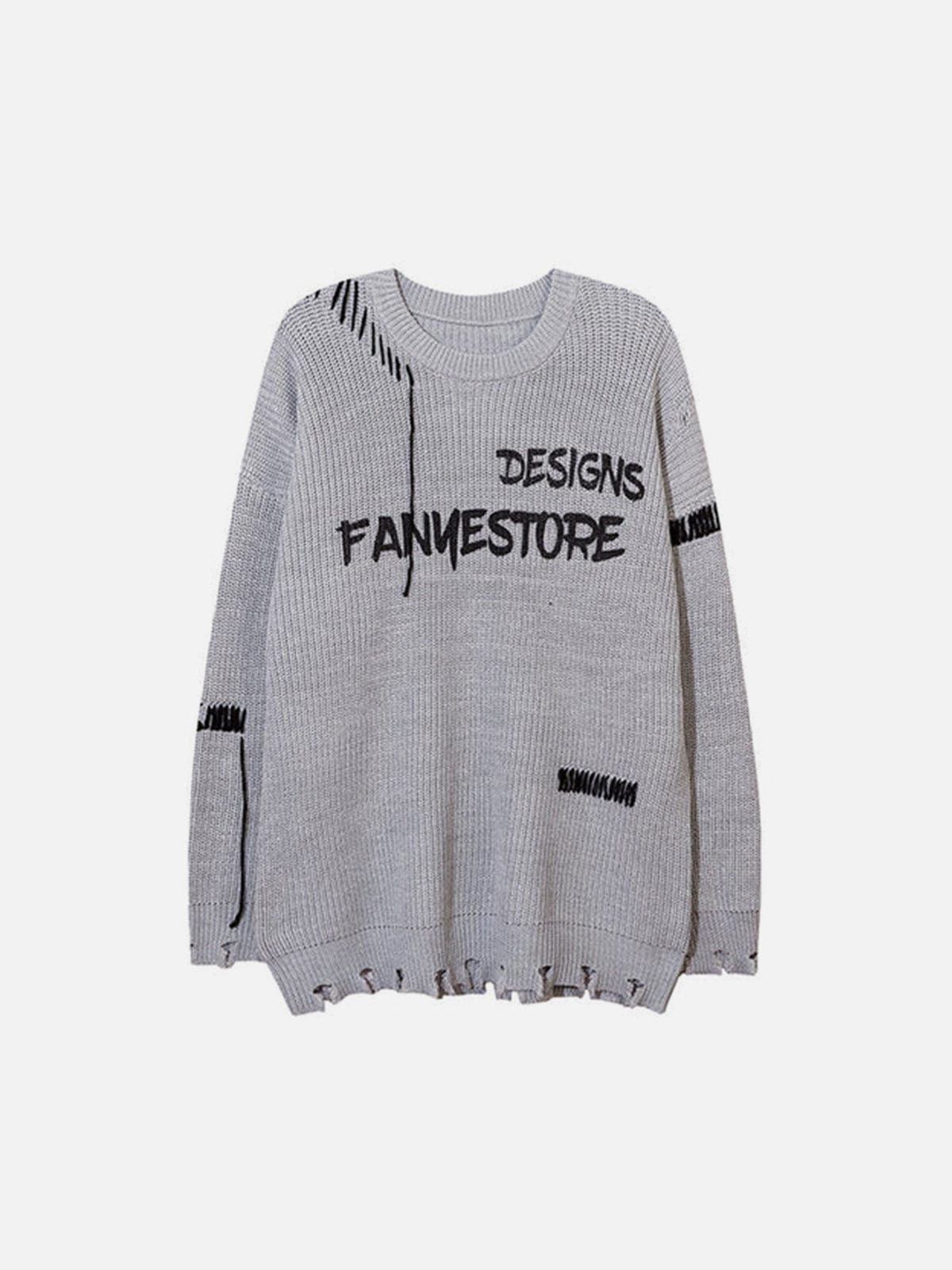 Cut Skeleton Love Letters Sweater sold by Yugen Theory product image thumbnail 3