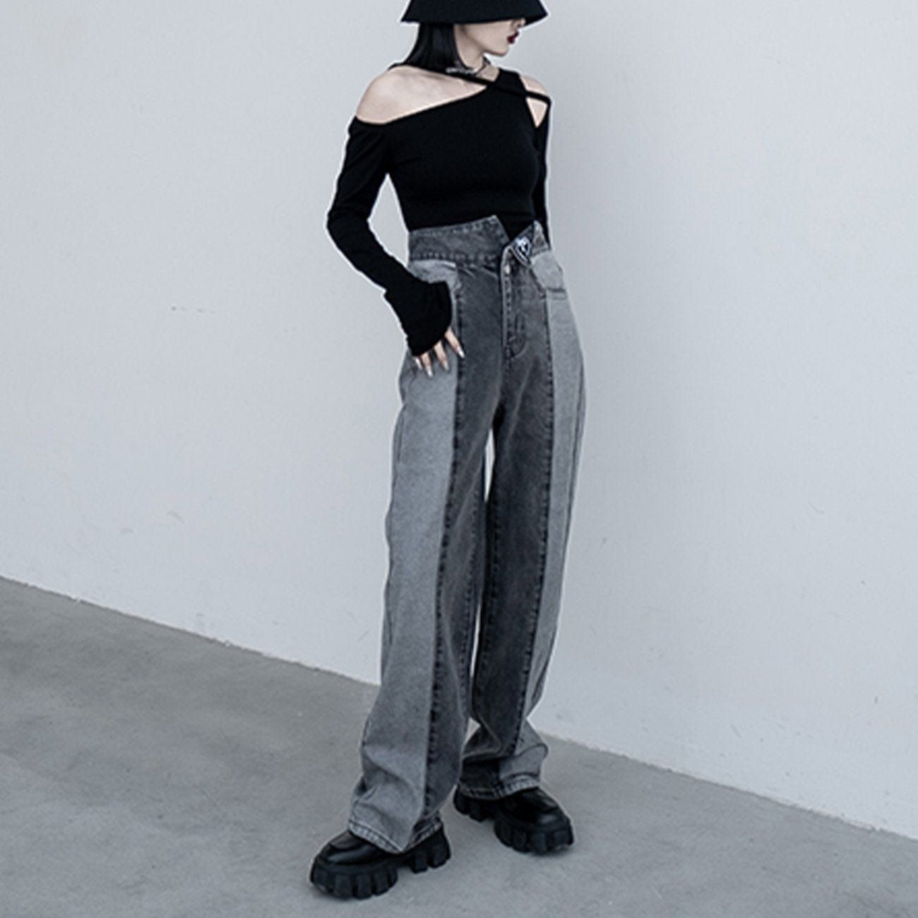 Half Shoulder Long Sleeve T Shirt sold by Yugen Theory product image thumbnail 3