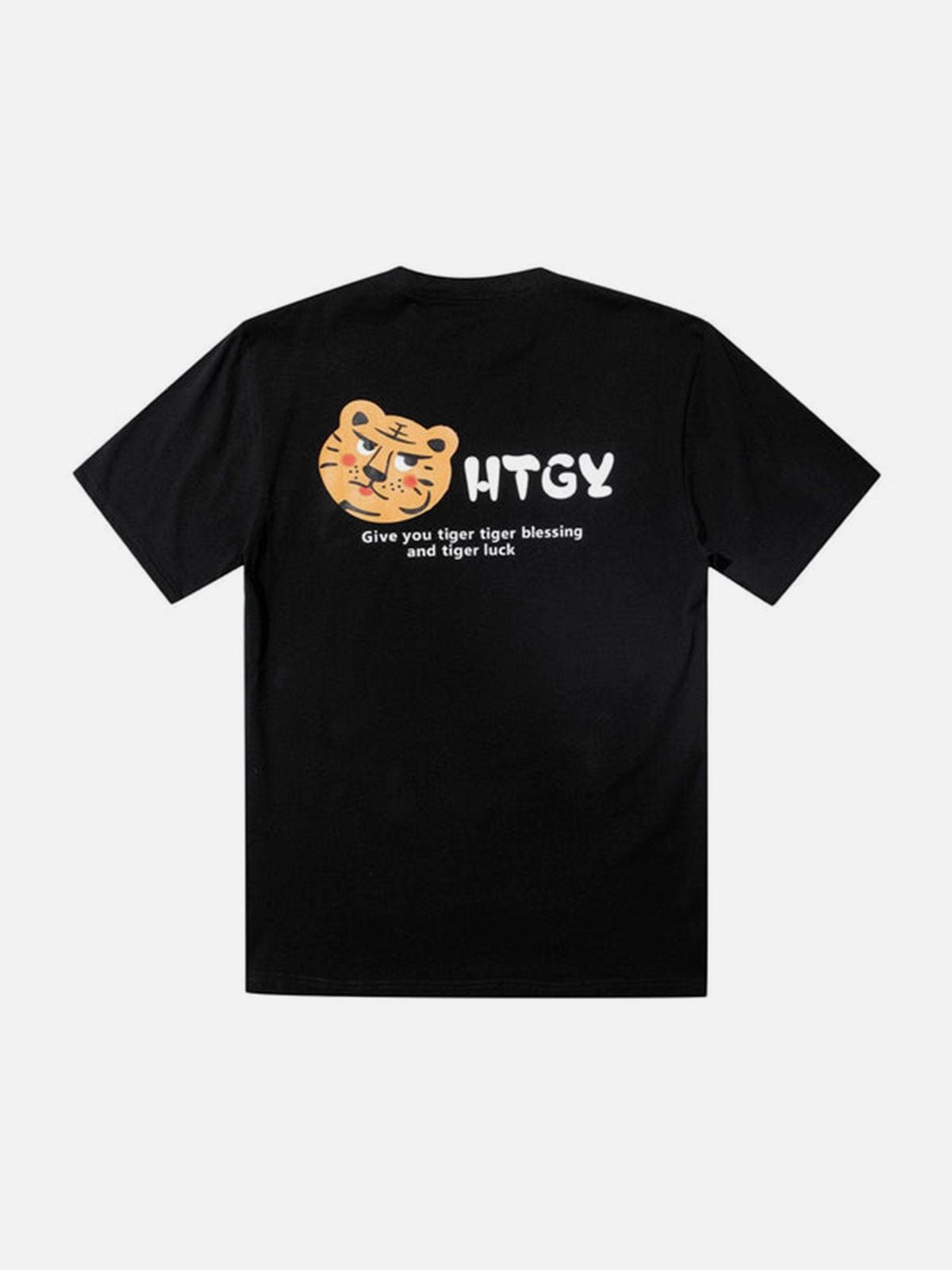 Tiger Letters Graphic T-Shirt sold by Yugen Theory product image thumbnail 2
