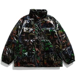 Puffer Winter Coat Colorful Letter sold by Yugen Theory
