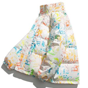 Puffer Winter Coat Colorful Letter sold by Yugen Theory
