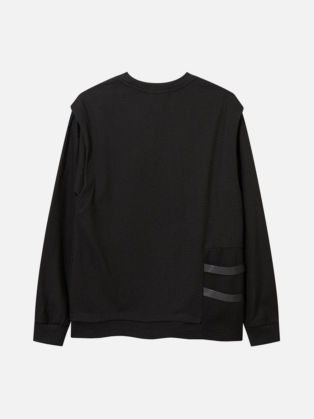 Patchwork Bag Buckles Sweatshirt sold by Yugen Theory product image thumbnail 4