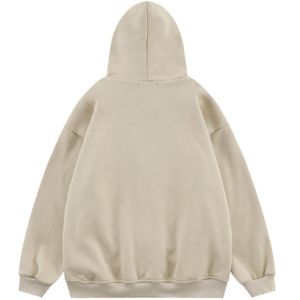 Fleece Zip Up Hoodie Unoffcall sold by Yugen Theory