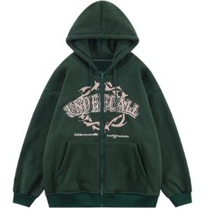Fleece Zip Up Hoodie Unoffcall sold by Yugen Theory