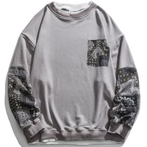 Layered Sweatshirt Bandana Patch sold by Yugen Theory