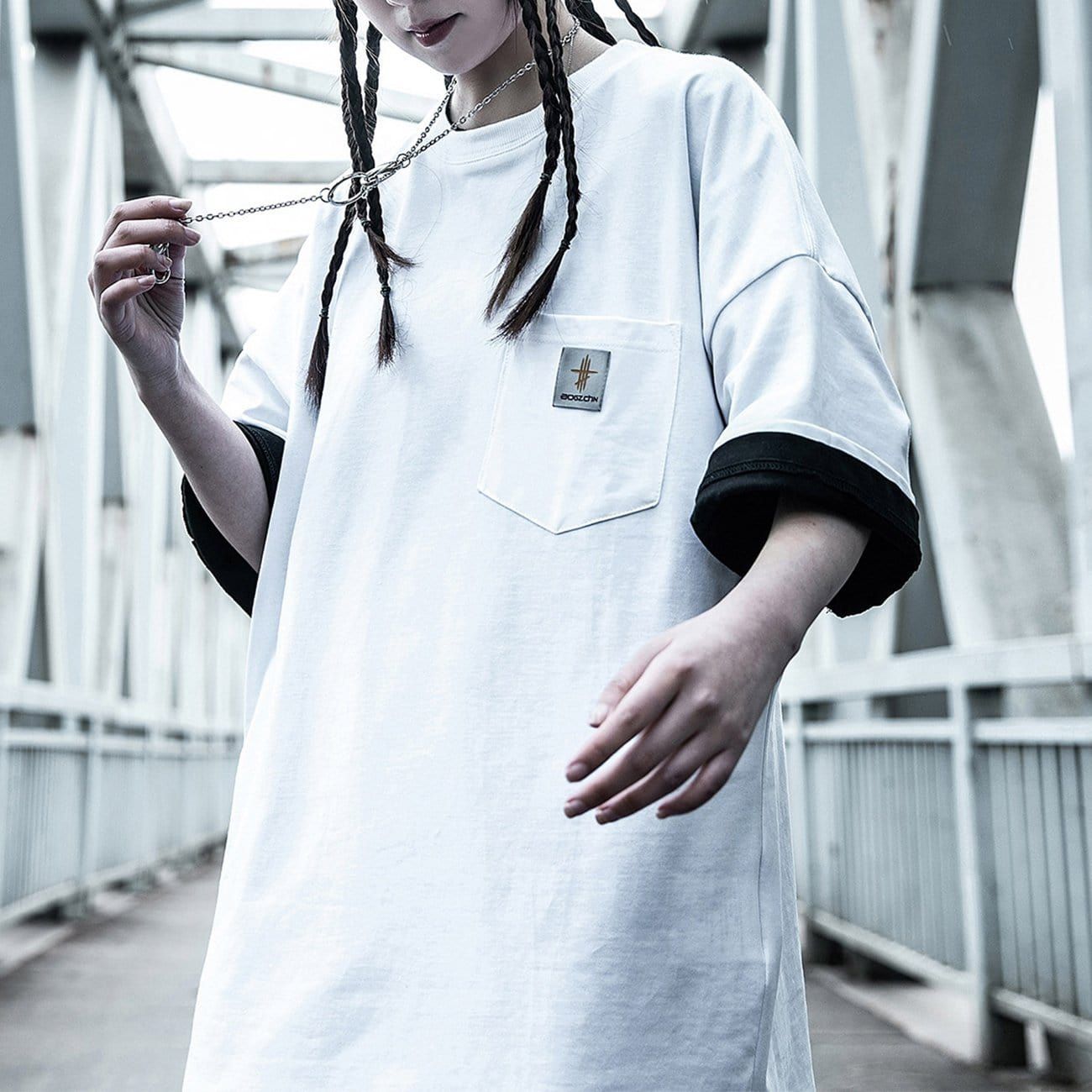 Labeling Cotton T-Shirt sold by Yugen Theory product image thumbnail 2