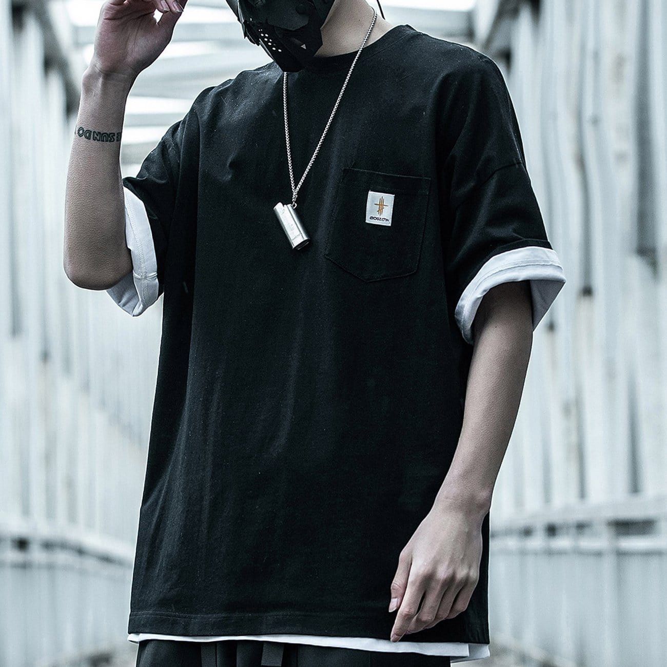 Labeling Cotton T-Shirt sold by Yugen Theory product image thumbnail 5