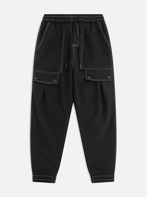Big Pocket Ribbon Cargo Pants sold by Yugen Theory
