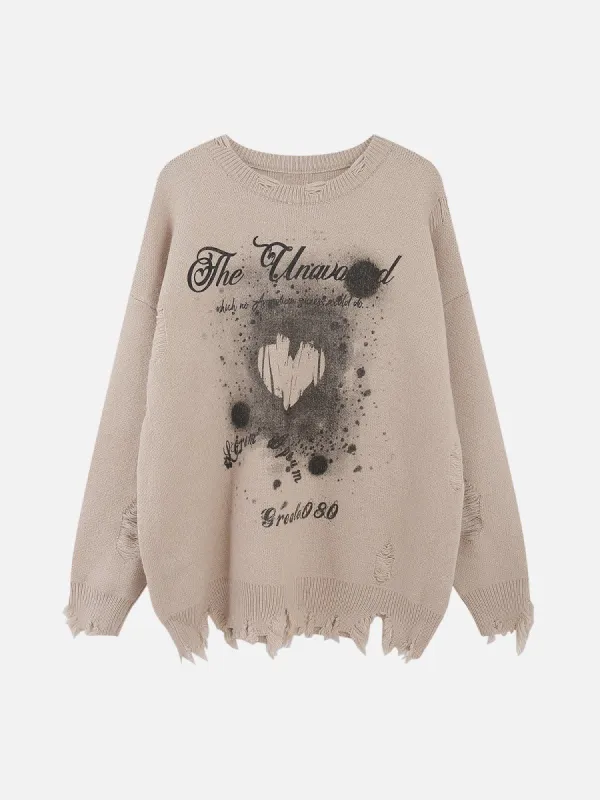 Misty Love Crucifix Sweater sold by Yugen Theory