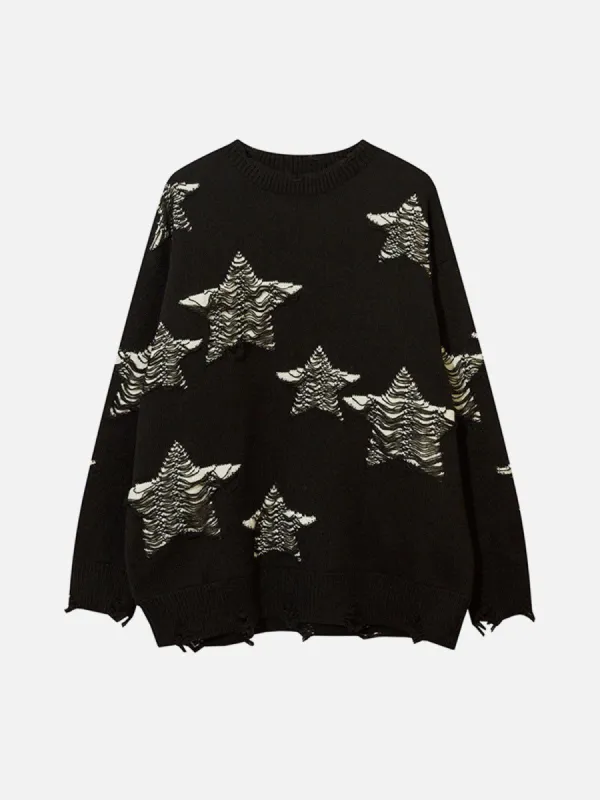 Hole Star Sweater sold by Yugen Theory